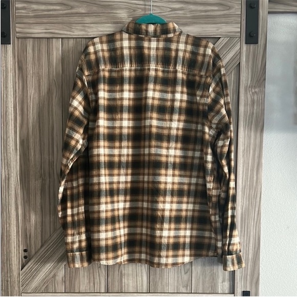 Patagonia Brown Tan Casual Button Down Shirt Men’s Size XL - Picture 2 of 8